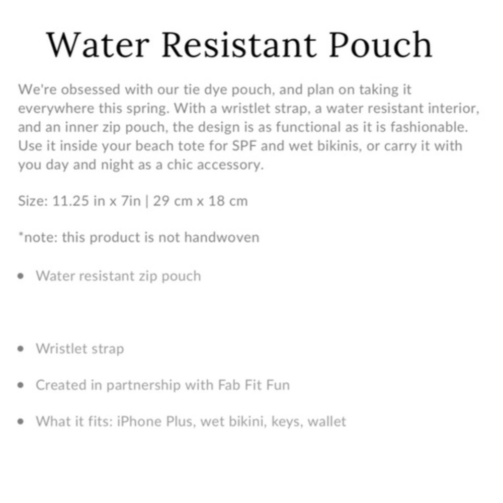 Poolside Water Resistant Pouch - Picture 9 of 10